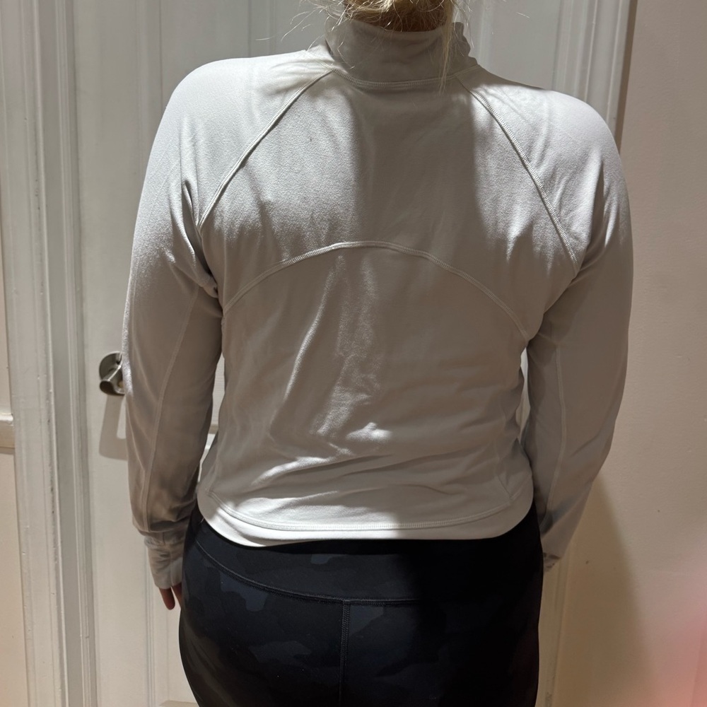 Lululemon Athletica White Long Sleeve Sweatshirt - Picture 3 of 3